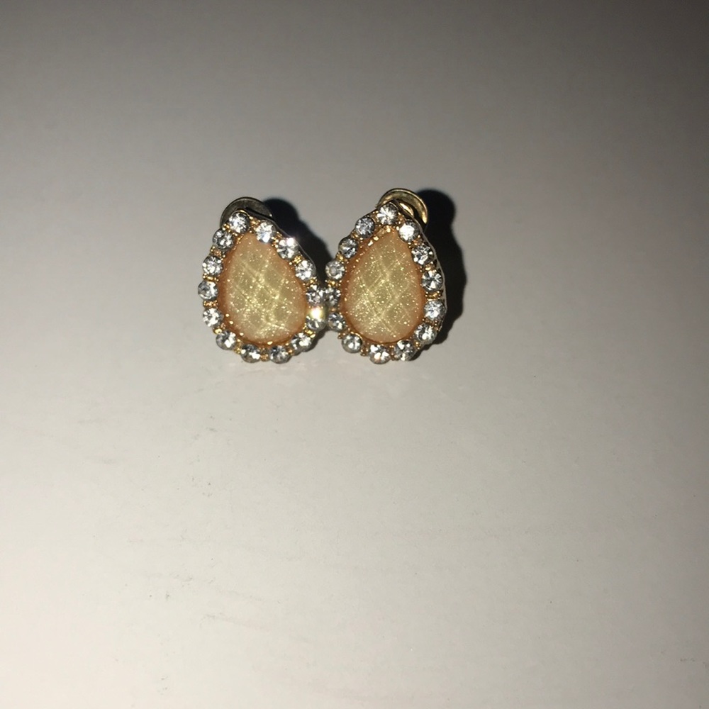 Peach earrings